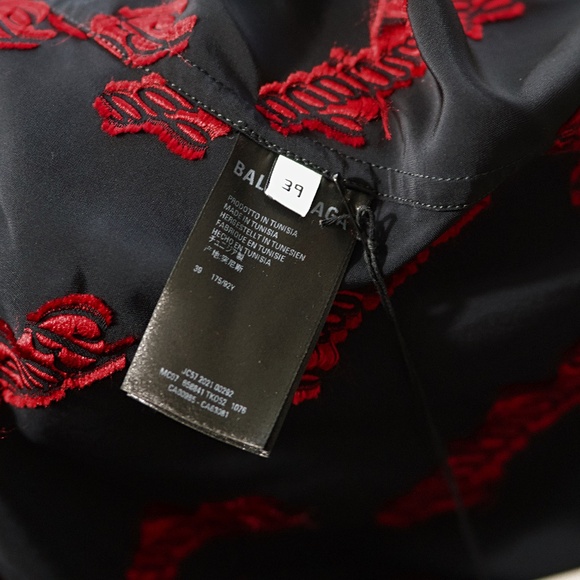 BALENCIAGA Pajama Short Sleeve Button-Up Shirt - Picture 6 of 16